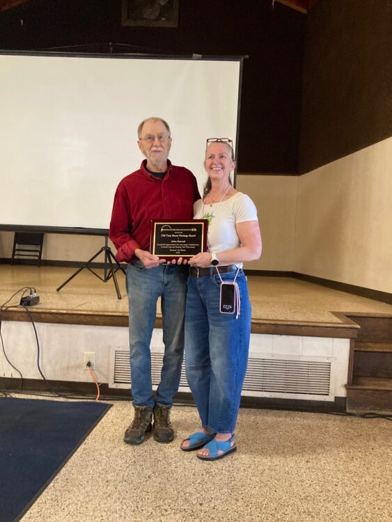 John Harrod accepts the 2026 Heritage Award