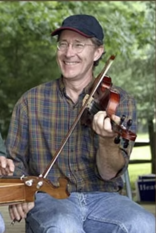 Bruce Green fiddling